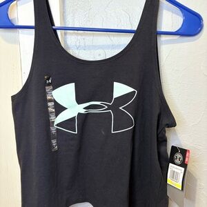 Under Armour Women's Black and White Tank Top